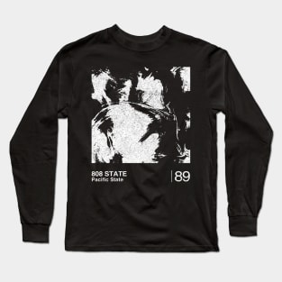 808 State / Minimalist Graphic Artwork Design Long Sleeve T-Shirt